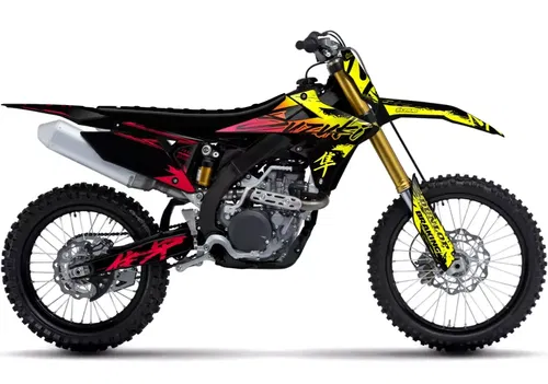Plastics + Graphics Suzuki RMZ 450 2018-2025 RMZ 250 2019-2025 decals applied