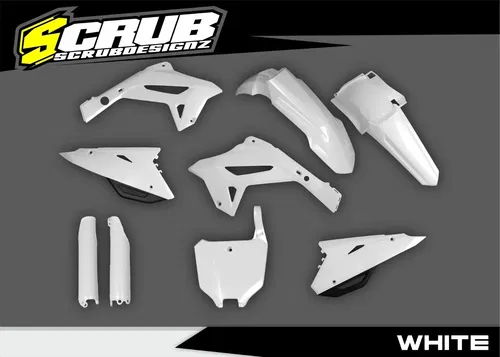 Honda 2002-2007 CR125R CR250R | New Polisport Restyle Plastic kit 2022 White