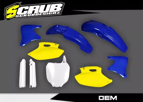 Yamaha 1998 1999 YZ400F YZ426F Plastics kit OEM color + Fork guards protectors