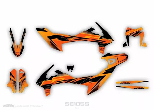 Graphics Kit KTM 690 SMC R 2019 2020 2021 2022 2023 2024 Decals Supermoto SCRUB