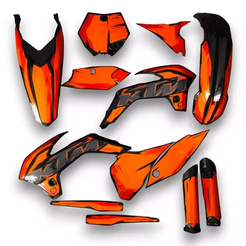 Plastics + Graphics KTM SX 85 2013-2017 Custom race number + name