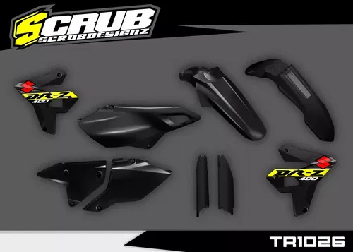 Suzuki DR-Z400SM Supermoto 1999-2024 Restyle Plastics + decals applied DRZ400 SM