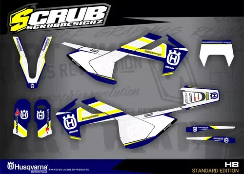 Graphics Kit Husqvarna TE FE 125 150 250 350 450 501 - 2017 2018 2019  Decals