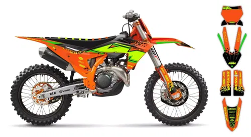 KTM 2023 2024 SX SX-F XC XC-F Graphics decals stickers kit | Custom race number