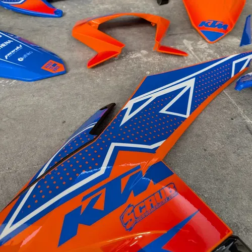 Plastics + Graphics KTM 2024 2025 EXC EXC-F XC-W XCF-W Orange Blue Restyle