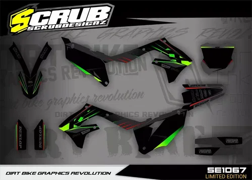 Graphics Kawasaki KX450 2019 - 2023 KX250 2021 - 2024 KXf Decals Kit Stickers