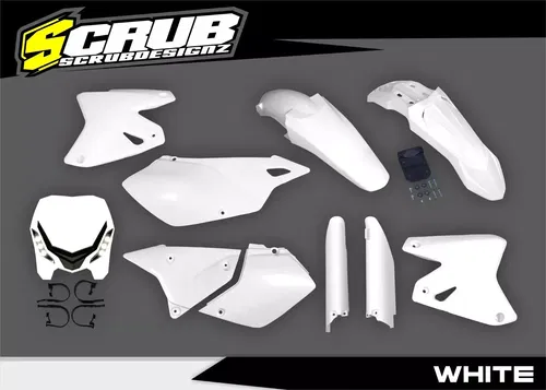 Suzuki DRZ400 SM Supermoto 1999-2024 Plastics + Headlight LED E-Blaze Polisport