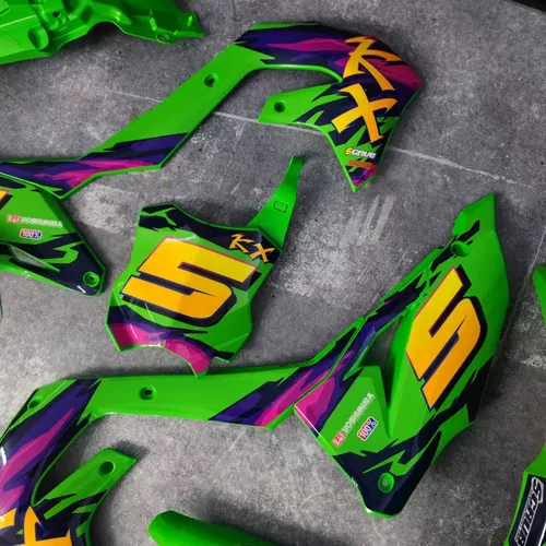 Plastics + Graphics Kawasaki KX450 2019-2023 KX250 2021-2024 KXF