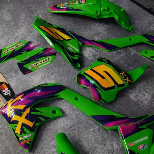 Plastics + Graphics Kawasaki KX450 2019-2023 KX250 2021-2024 KXF