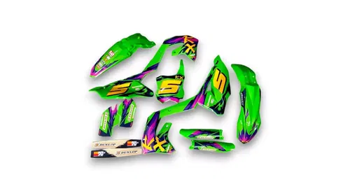 Plastics + Graphics Kawasaki KX450 2019-2023 KX250 2021-2024 KXF