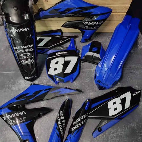 Plastics + Graphics Yamaha YZ450F 2018-2022 YZ250F 2019-2023 Race number + Name