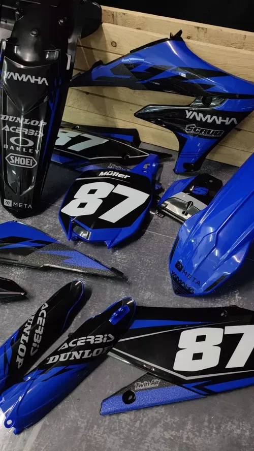 Plastics + Graphics Yamaha YZ450F 2018-2022 YZ250F 2019-2023 Race number + Name