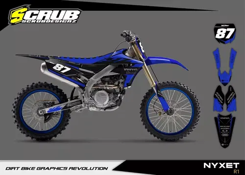 Plastics + Graphics Yamaha YZ450F 2018-2022 YZ250F 2019-2023 Race number + Name