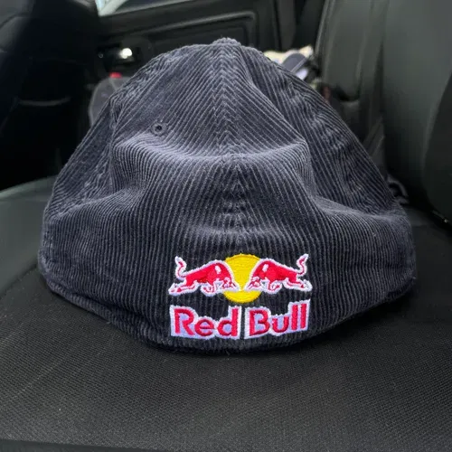 Authentic Red Bull Athlete Only Fitted New Era Hat Triple Logo 