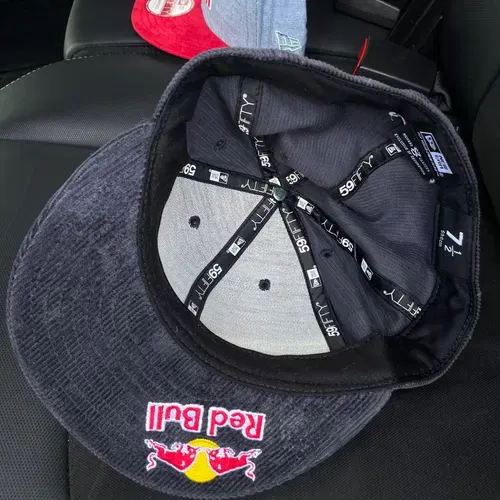 Authentic Red Bull Athlete Only Fitted New Era Hat Triple Logo 