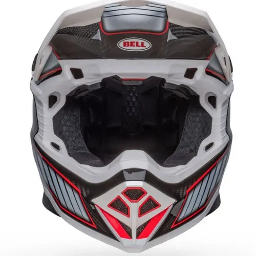 NEW Bell Moto 10 Spherical Helmet - Rhythm Gloss White/Black