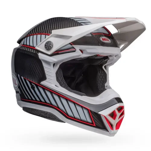 NEW Bell Moto 10 Spherical Helmet - Rhythm Gloss White/Black