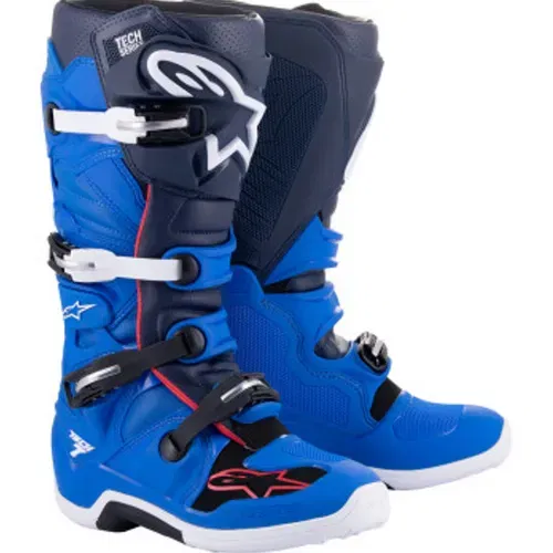 Alpinestars Tech 7 MX Boots - Blue/Red/Navy | MX Locker