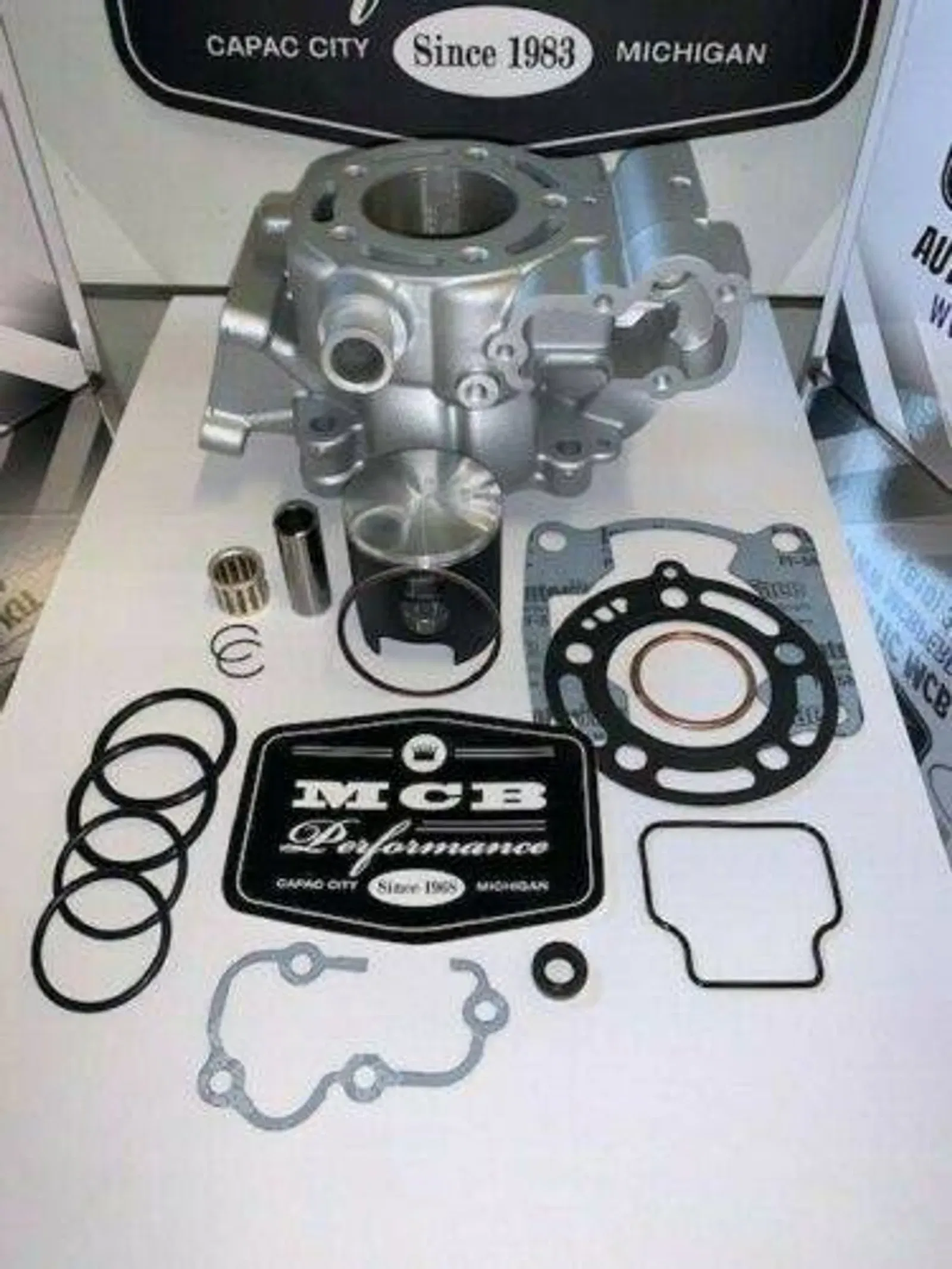 MCB Stage 1 With Cylinder (Kawasaki KX85 2014-21) Complete Top End Piston  Kit