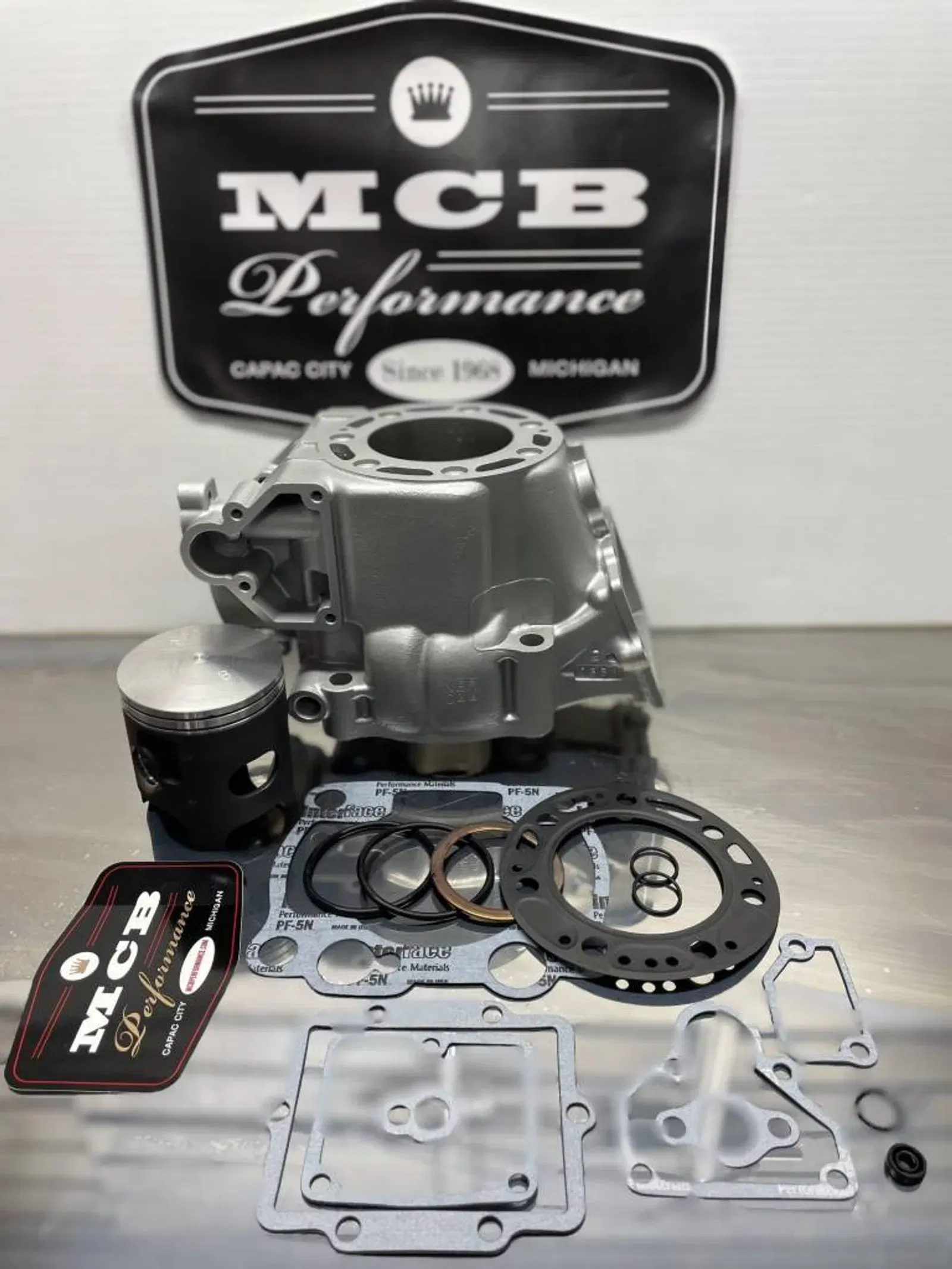 MCB Stage 1 Top End Rebuild Kit With Cylinder (Kawasaki KX