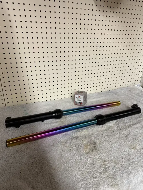 KLX 110 / DRZ 110 Ti-Ni Coated Built HD Forks