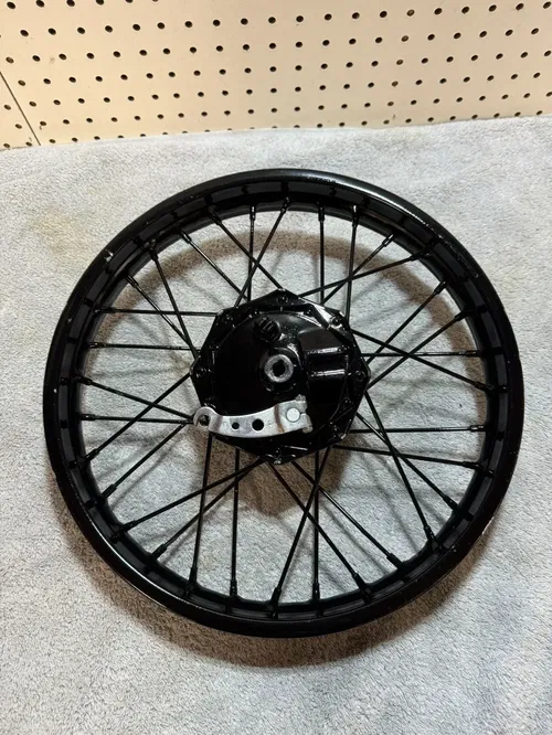 2016 KAWASAKI KLX110 14" FRONT WHEEL ASSY COMPLETE OEM, (2002-2025)