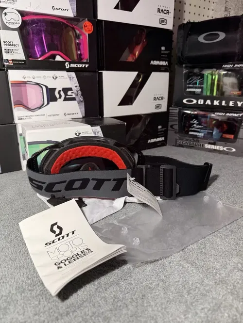 Scott Prospect Goggles - Black Grey Green Chrome Works