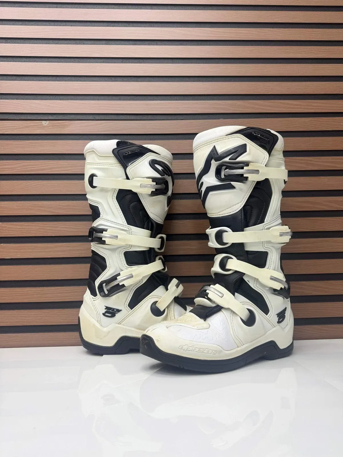 Alpinestars Tech 5 Boots - Black / White - Size 6