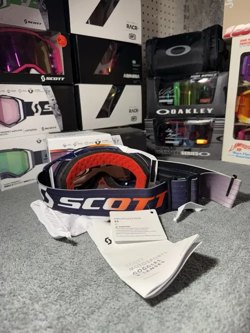 Scott USA Prospect Amplifier Goggles Blue/White - Rose Works Lens
