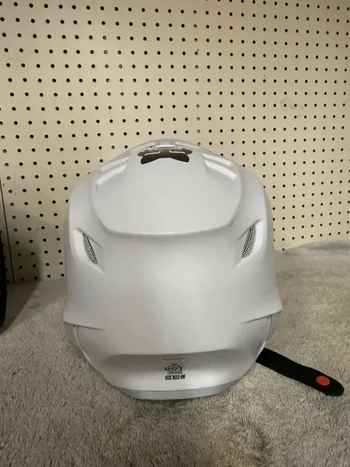 Youth FOX V3 Solid White Helmet YL