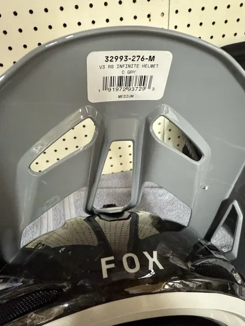 FOX V3RS Helmet Infinite Cool Grey Size Medium
