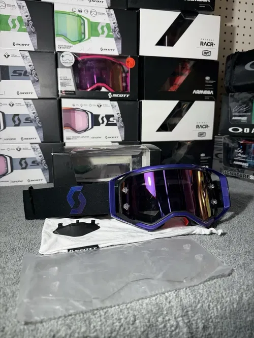 Scott Prospect Iridescent Edition Motocross Goggle Limited Edition Purple Chrome