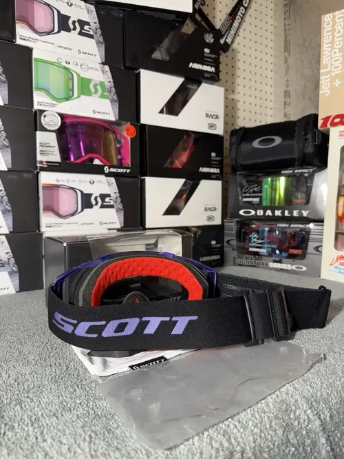 Scott Prospect Iridescent Edition Motocross Goggle Limited Edition Purple Chrome