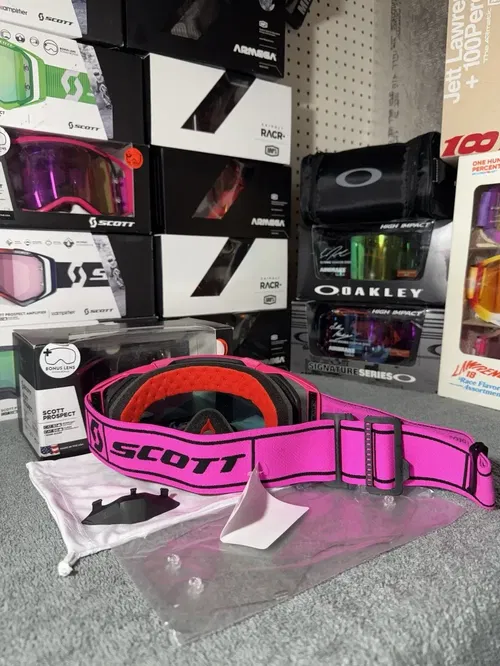 Scott USA Prospect MX Goggle Pink Black Pink Chrome Lens