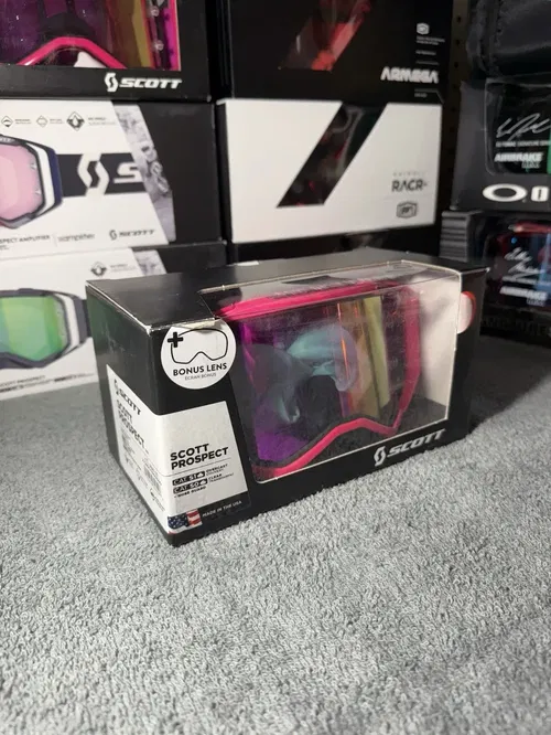 Scott USA Prospect MX Goggle Pink Black Pink Chrome Lens