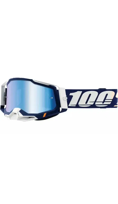 NEW 100% 50121-250-07 Racecraft 2 Goggle - Concordia/Blue Mirror - MOTORCYCLE