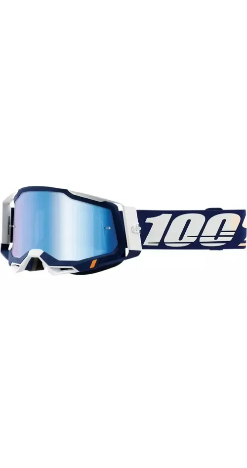 NEW 100% 50121-250-07 Racecraft 2 Goggle - Concordia/Blue Mirror - MOTORCYCLE