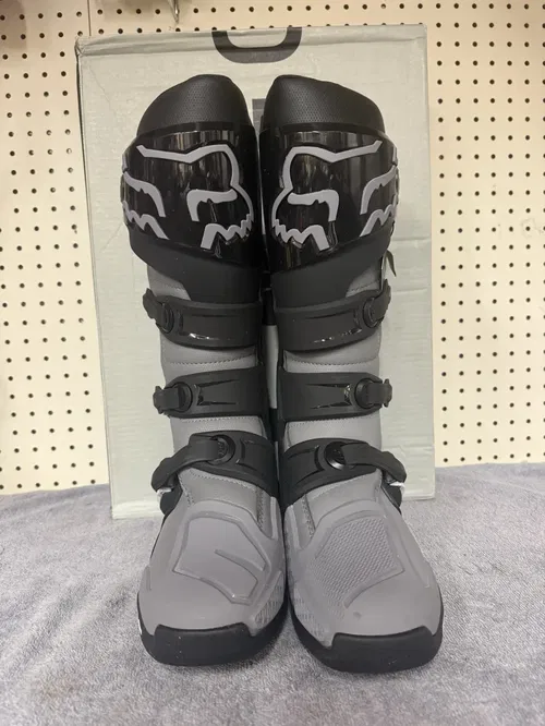 NEW Unreleased Fox Racing Comp Boots Size 10 Grey/Black