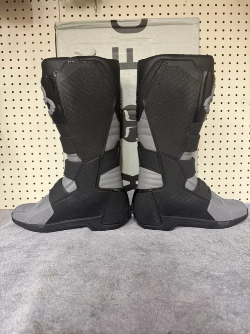 NEW Unreleased Fox Racing Comp Boots Size 10 Grey/Black