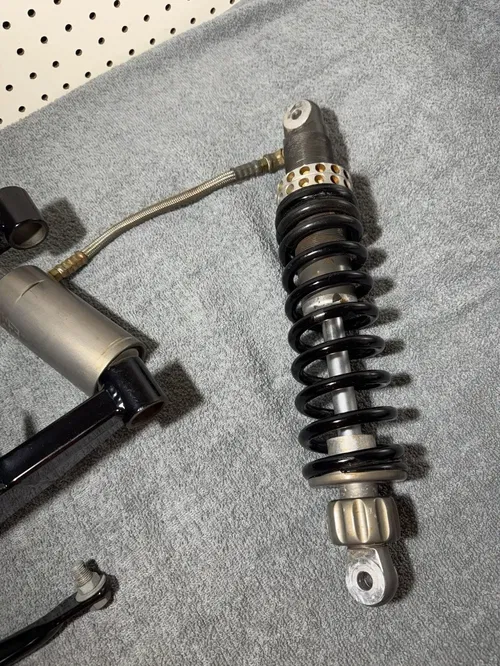 KLX 110 / DRZ 110 Metaltek +4 Swingarm Long Travel Race Tech Shock Powder coated