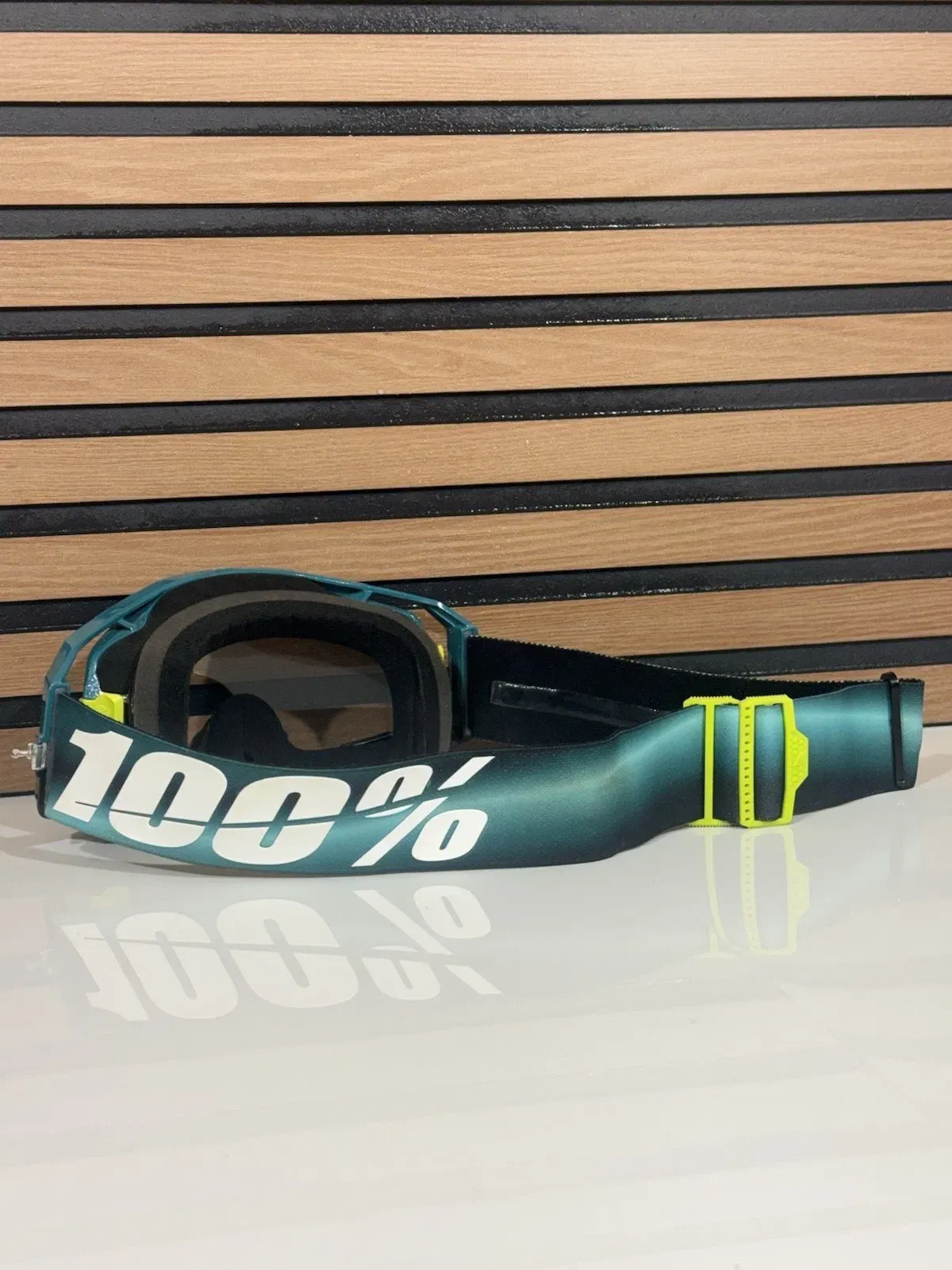 100% Armatic Goggle Polarity Green / Teal - Clear Lens