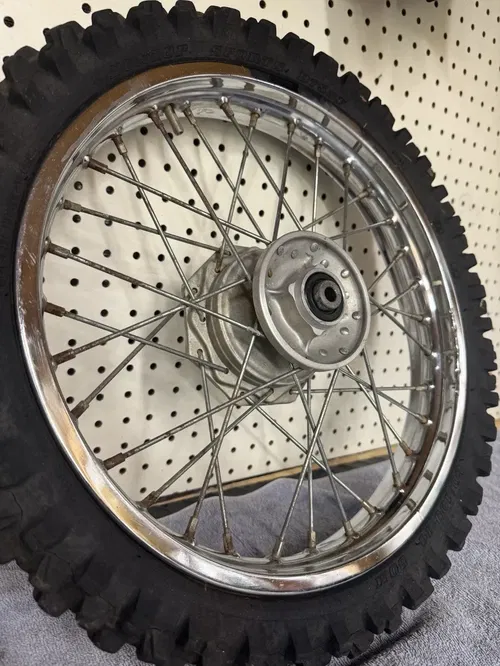 2007 KAWASAKI KLX110 14" FRONT WHEEL ASSY COMPLETE OEM, (2002-2025)