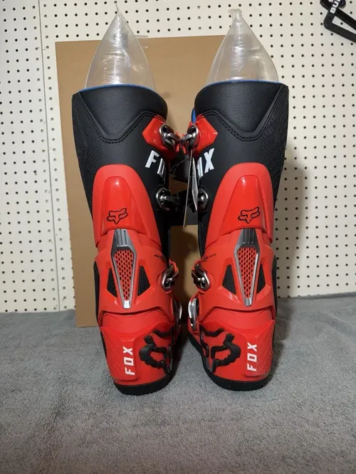 Fox Racing Instinct Motocross Boots Ultratac TPU Plating Size  10.5 Flo Red