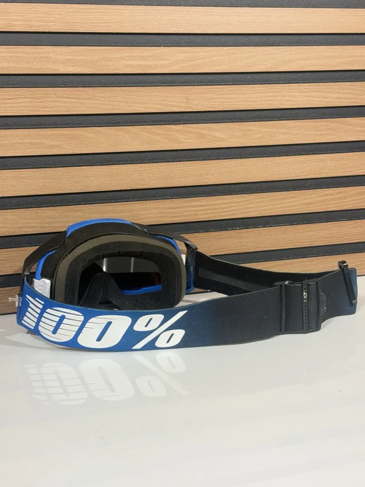 100% ARMEGA GOGGLE RockChunk Blue / Black - Dark Smoke Tinted Lens