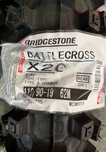 Bridgestone Battlecross X20 Rear Tire - 110/90-19