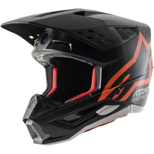 Alpinestars SM-5 Compass MX Helmet - Matte Black / Orange