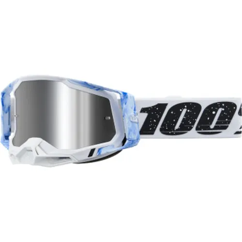 New! 100% Racecraft 2 Goggles - Mixos w/ Silver Mirror Lens