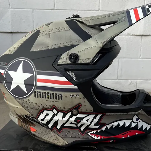 Oneal 5SRS Wingman MX Helmet - Silver / Large