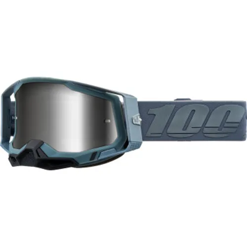 New! 100% Racecraft 2 Goggles - Battleship w/ Mirror Lens