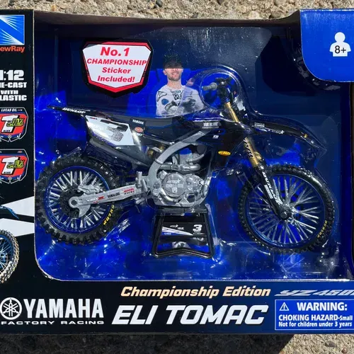 New!! Eli Tomac 1:12 Scale YZ450F Championship Edition